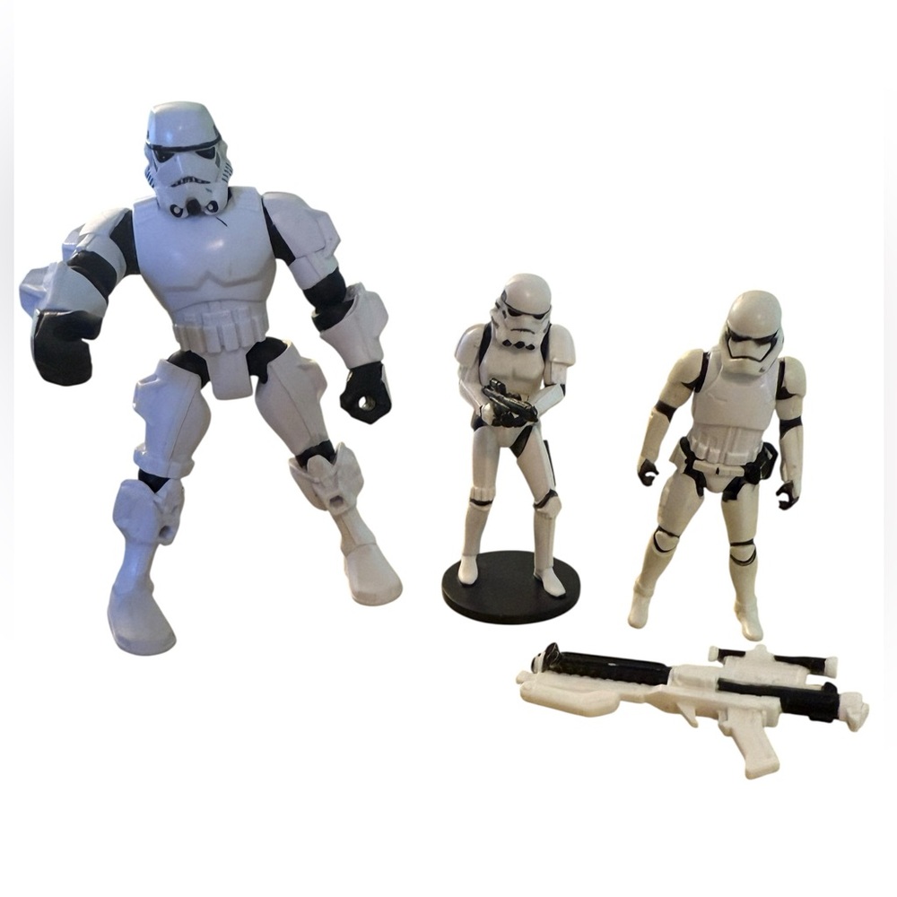 Disney‎ Stormtrooper Action Figure Trio - White and Black